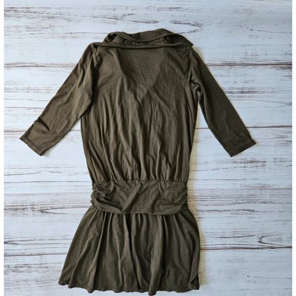 Splendid Jersey Knit Drop Waist Shirt Dress Sz Large - Picture 4 of 4